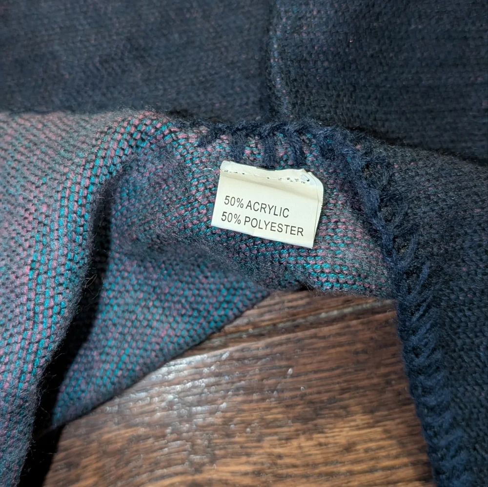 Unbranded Blanket Scarf / Shawl Jewel Tone Plaid